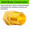 4 Pack 3/4'' CSST Male NPT Pipe Fitting Kit Brass