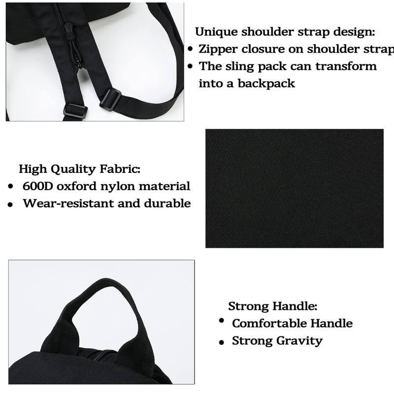 Mini Tactical Backpack, 6L Small Sling Backpacks Shoulder Bag For