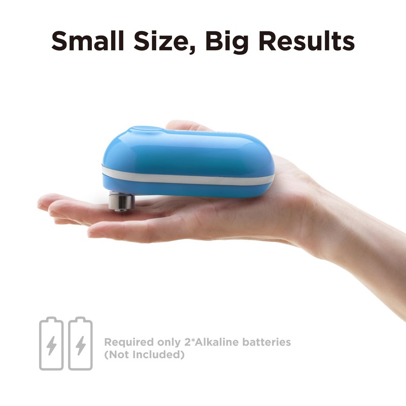 Kitchen Mama Mini Electric Can Opener Smooth Edge: Opens Can
