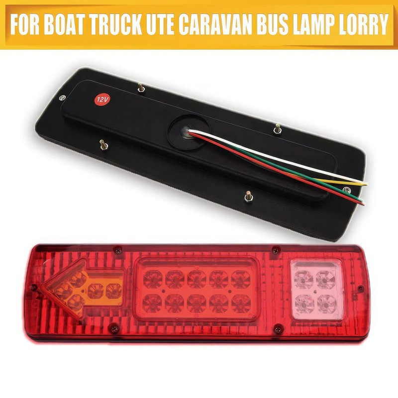 TOTMOX 2X LED Tail Light, Rear Light, 19 LEDS, 12V