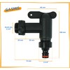 GASMIS Drain Tap for Rain Butt Plastic Replacement Tap for
