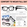OCCI CHIARI Large Reading Glasses Women 1.0 Square Reader Oversized