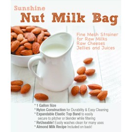 Bright Kitchen Nut Milk, Juicing and Sprout Bag - Amazing Nutmilk Bag