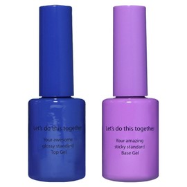 iBIT Tanghulu non-wipe top gel 10ml + base gel 10ml set, top gel + base gel, 1 set / 아이빛 탕후루 논와이프 탑젤 10ml + 베이스젤 10ml 세트, 탑젤+베이스젤, 1세트