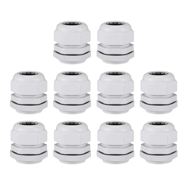 sourcing map PG29 Cable Gland Waterproof Lock Nut with Washer