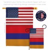 Armenian US Friendship House Flag - Eagle Set Regional USA