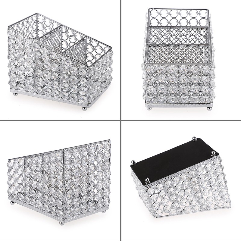 Sumnacon Remote Control Holder Crystal Remote Holder for Table Gorgeous