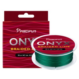 Piscifun Onyx Braided Fishing Line Advanced Superline Braid Lines 150Yd 8lb Green