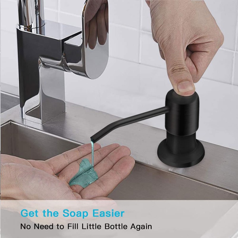 OHiHi Dish Soap Dispenser for Kitchen Sink, Countertop Sink Soap