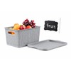 Fruit and Vegetable Storage Basket for Kitchen Counter,Stackable Storage Bins