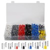 Ferrule Crimping Tool Kit, QCCAN AWG23-7(0.25-10mm²) Self-adjustable Ratchet Wire Crimping
