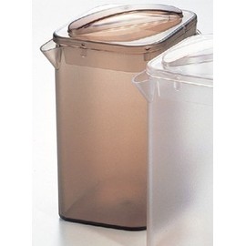 BK polycarbonate water pot Square sumo-kuburaun