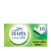 Lil-Lets Extra Comfort Super Plus Absorbency Non-Applicator Tampon, 10 Tampons