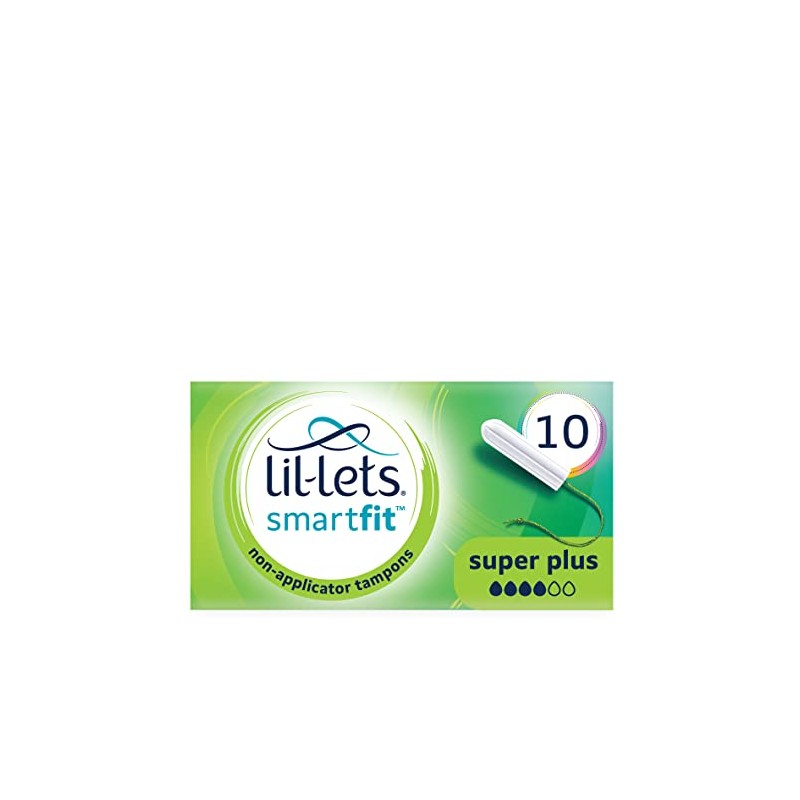 Lil-Lets Extra Comfort Super Plus Absorbency Non-Applicator Tampon, 10 Tampons