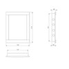 LIRAST 150x200mm / 6x8 inch White ABS Plastic Access Panel