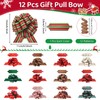 12 Pcs Christmas Bow for Gift Wrapping Presents Wrap Ribbon
