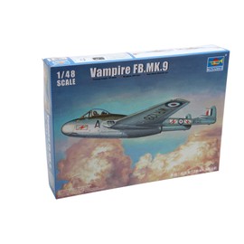 Trumpeter Mk.9 Vampire FB. British Fighter Airplane Model Kit, Scale 1/48