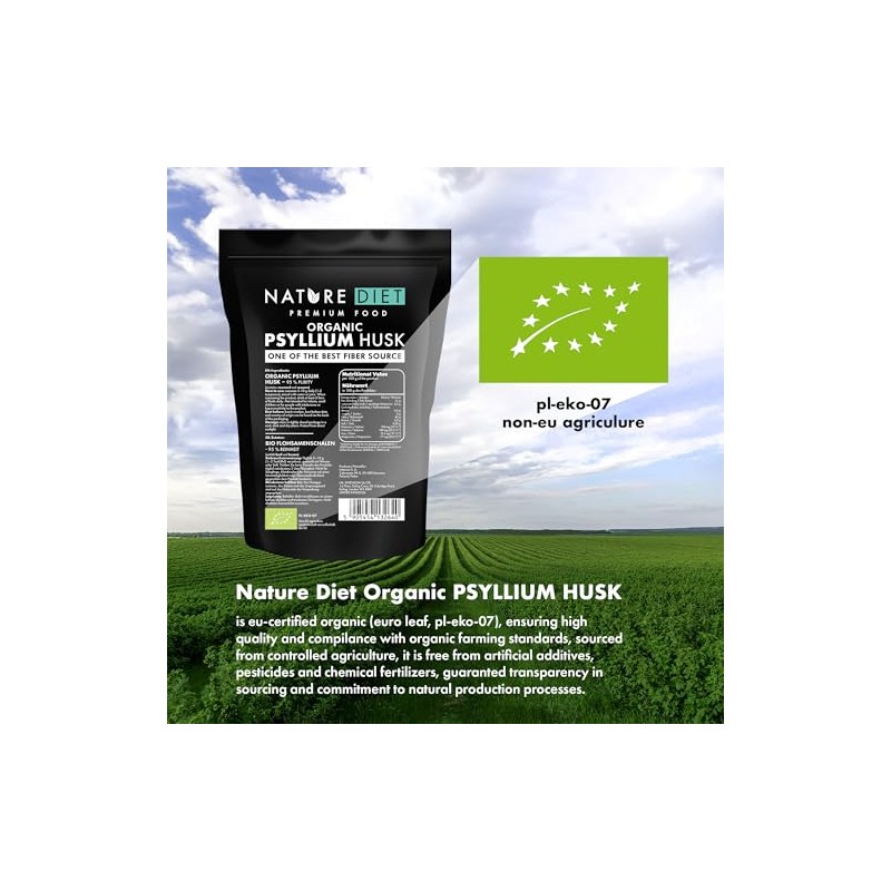 Nature Diet Organic Bio Psyllium Husk | 450 g |