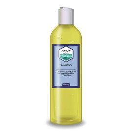 ARO+ MÉXICO Shampoo Natural con Aceites Esenciales 400 ml | Romero, Limón y Cilantro | Limpieza Capilar de Uso Diario | Aroma Herbal Fresco | Fórmula Libre de Químicos Agresivos
