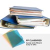TOYANDONA File Index Divider Card Sheet a4 30 Holes Plastic