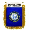 Wholesale lot 3 State South Dakota Mini Flag 4"x6" Window