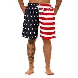 KAILUA SURF Big and Tall Mens Swim Trunks, 9" Mens Designer Bathing Suit Boardshorts