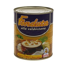 Fonduta alla Valdostana con fontina DOP lattina da 400g prodotto tipico Valle d'Aosta