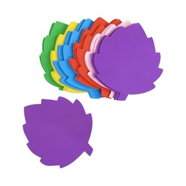 JIHUOO 24 Pcs 15 x 14cm Foam Leaf Cut Outs Assorted Color Leaves Foam Cutouts Large Autumn Leaf Cutouts Printable Leaves Cut Outs Colorful Bulletin Board Cutouts Card Making Cutouts