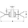 Stens 280-234 V-Idler, AYP 166042, 0.375" ID, 2" Width