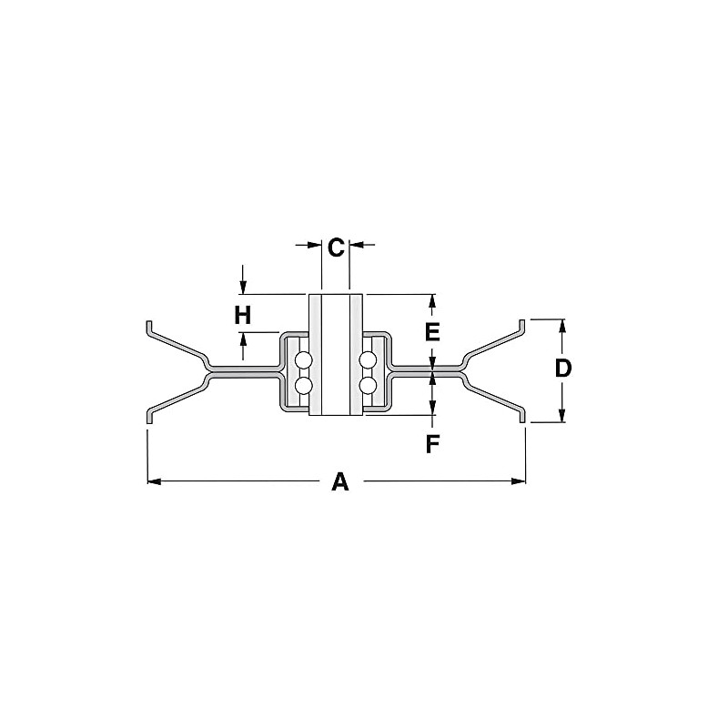 Stens 280-234 V-Idler, AYP 166042, 0.375" ID, 2" Width