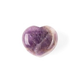 Myga Healing Crystal Heart - Natural Healing Gemstone for Yoga, Meditation & Chakra - Gift for Birthdays & Valentine’s Day - Amethyst, Rose Quartz, Mountain Quartz or Fluorite (Amethyst)
