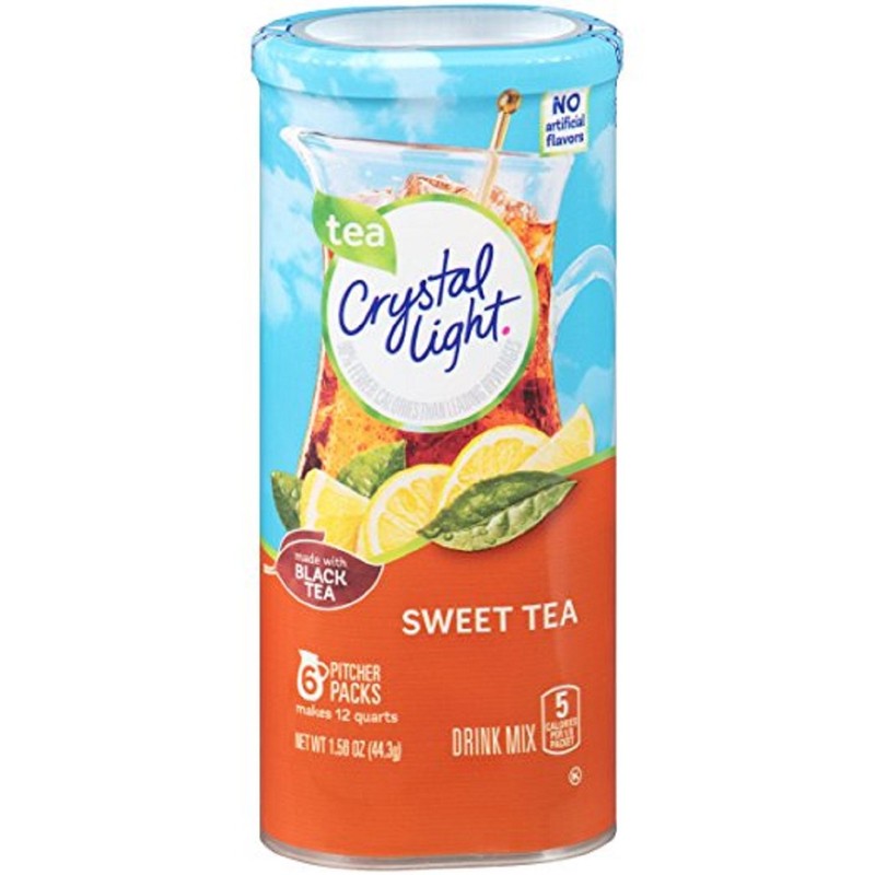 Crystal Light Sweet Tea Drink Mix (12 quart=6 packets) NEW