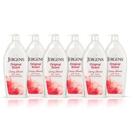 Jergens Jergens Original Scent Dry Skin Body Lotion, Hand and Body Moisturizer, Cherry Almond Essence, Dermatologist Tested, 32 Oz, Pack of 6