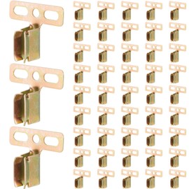 Hicarer 48 Pcs Steel Shutter Clips for Vinyl Shutters Hidden Installation Vinyl Shutter Clip Windows Accessories