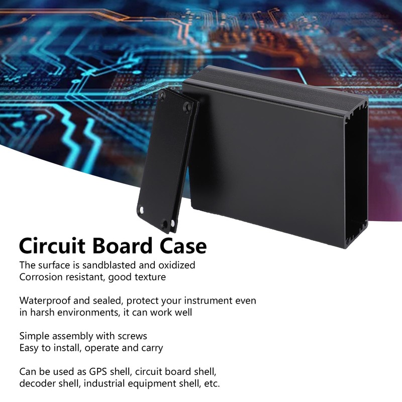 24x64x80mm Aluminum Alloy Circuit Board Case Enclosure Protective Decorder Housing