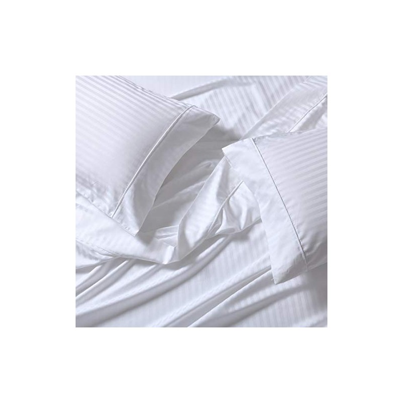 Royal Tradition Damask Stripes 650-Thread-Count Cotton-Blend 5PC Split-King Sheets Set