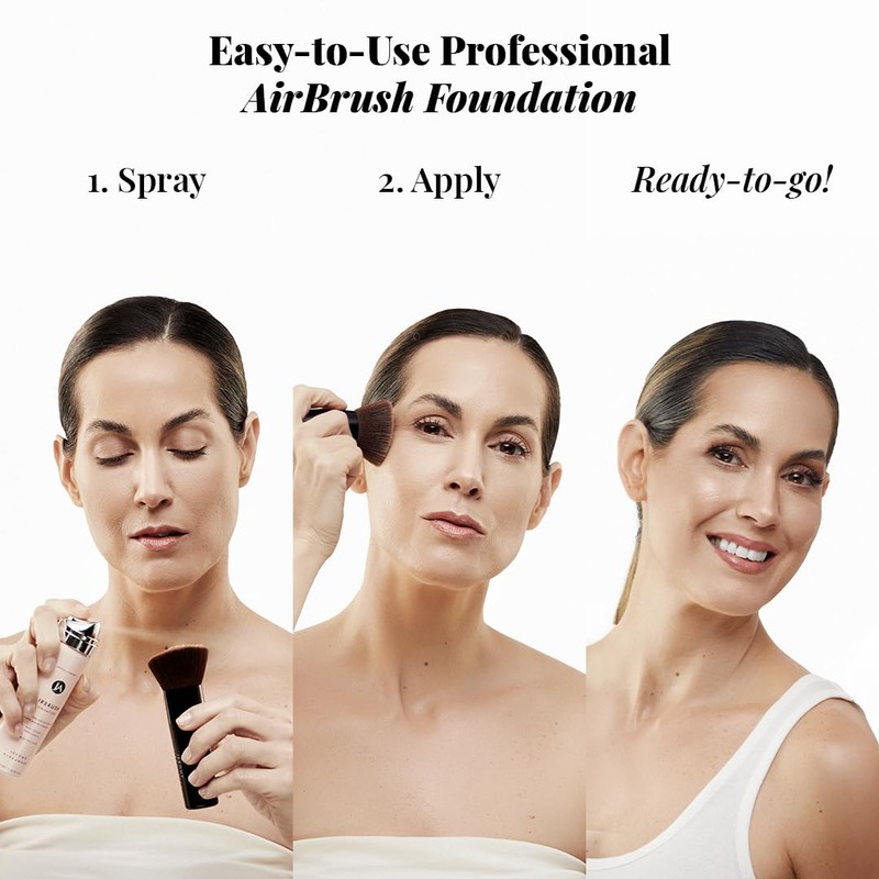 Jerome Alexander MagicMinerals AirBrush Foundation, Spray Makeup with Skincare Active