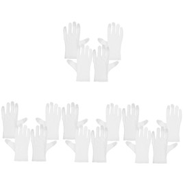 Healeved 8pairs Screen Gloves for Women Thin White Gardening Gloves of Comfortable Cotton for Mobile Use and Work Easy to Clean and Maintain