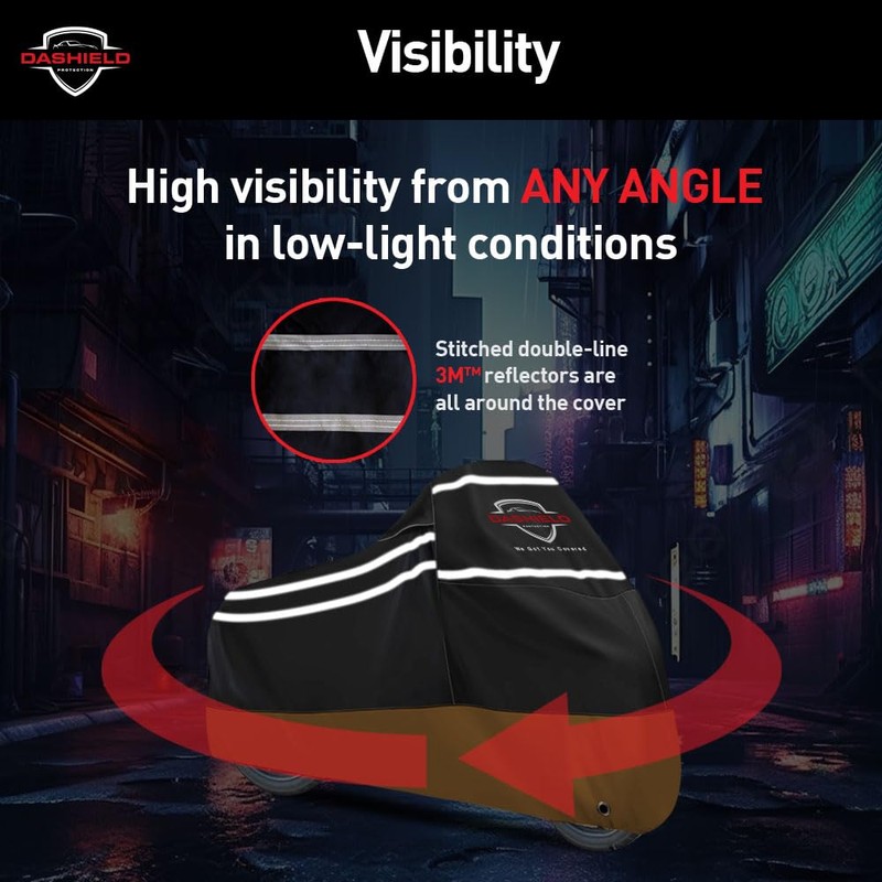 DaShield Ultimum Series Motorcycle Cover All Season Waterproof Dust, Sun,