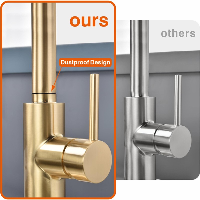 RULIA Kitchen Faucet, Kitchen Sink Faucet, Sink Faucet, Pull-Down Kitchen