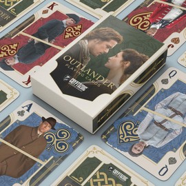 Cryptozoic Entertainment - Outlander Playing Cards - Card Games for Adults - Perfect for Playing Poker and Table Games - Features Jamie Fraser as The King - Single Deck of Cards