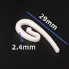 Curtain Hooks – 100-Pack Plastic Curtain Hooks, 2.8cm x 1.2cm,