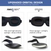 AMAZKER Sleep Mask Invisible Alar Deep Orbit 3D Eye Mask