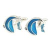 Salutto Men's Blue Angel Fish Cufflinks with Gift Box