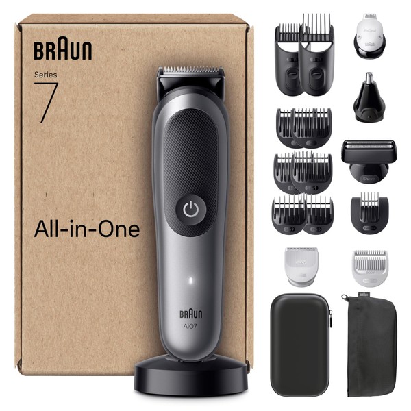 Braun All-in-One Series 7 Grooming Kit, 18in1, ProBlade & AutoSense,