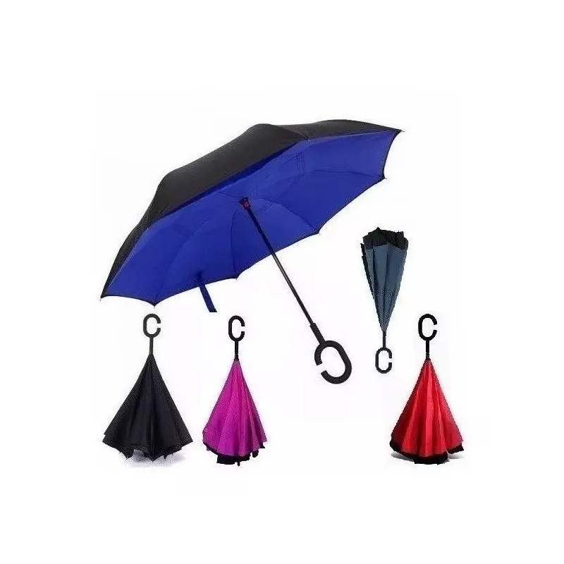 Misorel 6 Paraguas Sombrilla Invertido Doble Capa