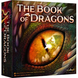 Trefl - The Book of Dragons - The Book of Dragons - Board Game, Dragon Cards, Dice, Unique Mechanics, Hand-Drawn Dragon Graphics, Board Game for Adults and Children from 8 Years