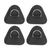4 Pcs D Ring Patch Stainless Steel D Ring Pad