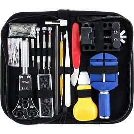 Sopoby watch tool set, 147-piece watch/clock repair tool set, watch tools, case opener, in nylon bag, 21-016-205