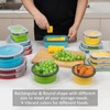 Collapsible Food Storage Containers with Lid & Air Vent, 16